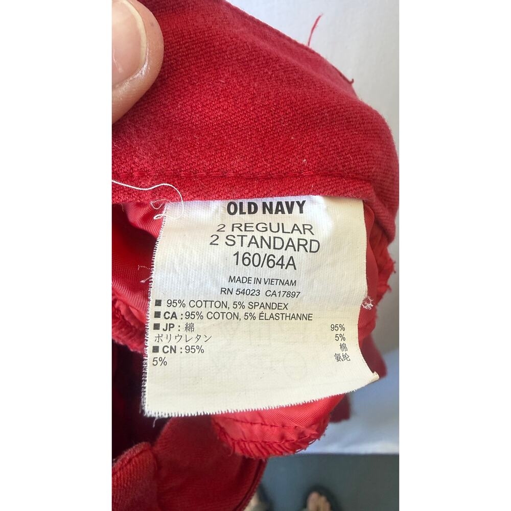 Old Navy Pixie Red Pant- Size 2 - Picture 4 of 4